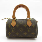 Louis Vuitton Mini Speedy Monogram Handbag Brown
