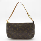 Louis Vuitton Pochette Soir Monogram Handbag Brown