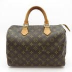 Louis Vuitton Speedy 30 Monogram Handbag Brown