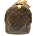 Louis Vuitton Keepall 55 Monogram Boston Bag Brown — view 5