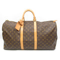 Louis Vuitton Keepall 55 Monogram Boston Bag Brown