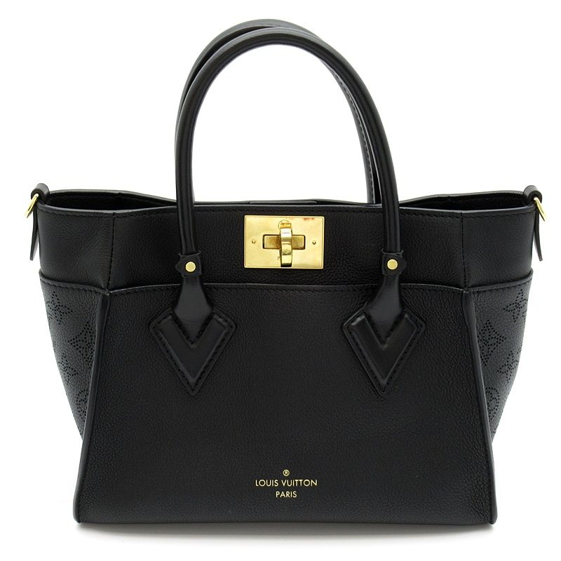 Louis Vuitton on My Side PM Monogram Mahina Shoulder Bag Black