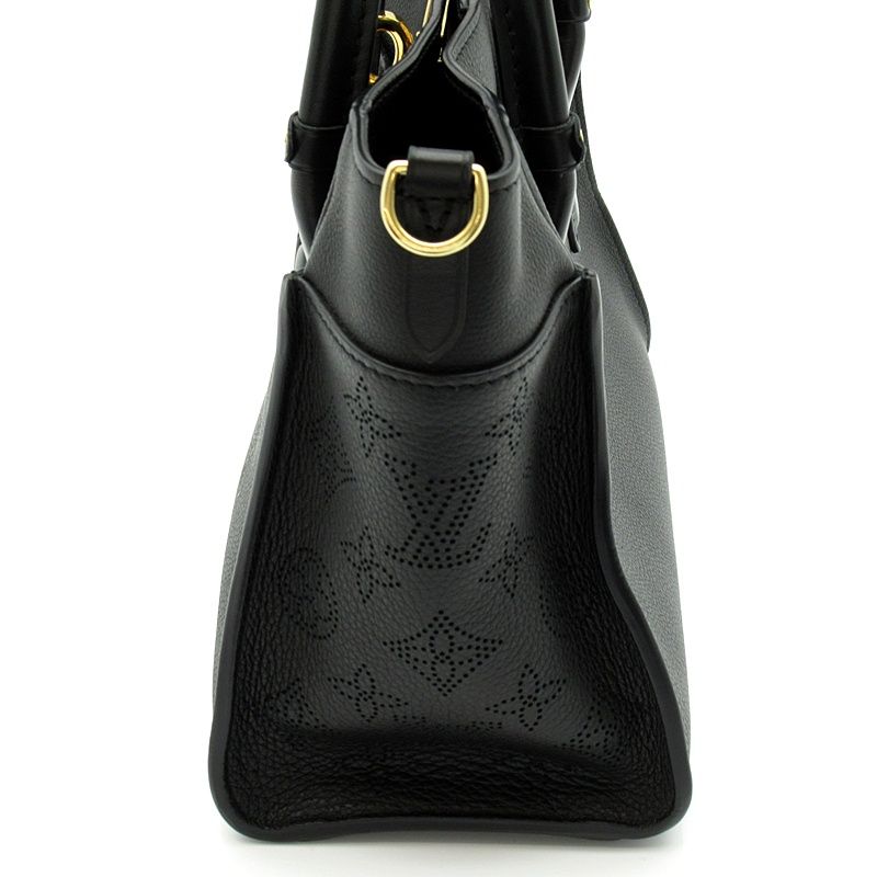 Louis Vuitton on My Side PM Monogram Mahina Shoulder Bag Black — view 3