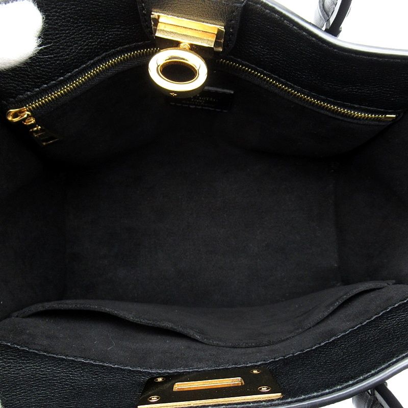 Louis Vuitton on My Side PM Monogram Mahina Shoulder Bag Black — view 7
