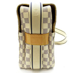 Louis Vuitton Naviglio Damier Azur Shoulder Bag White — view 3