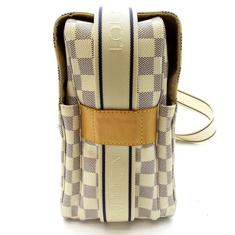 Louis Vuitton Naviglio Damier Azur Shoulder Bag White — view 3