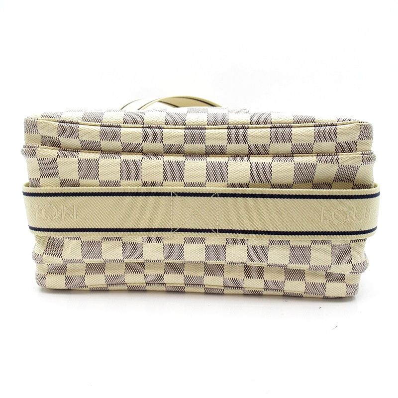 Louis Vuitton Naviglio Damier Azur Shoulder Bag White — view 6