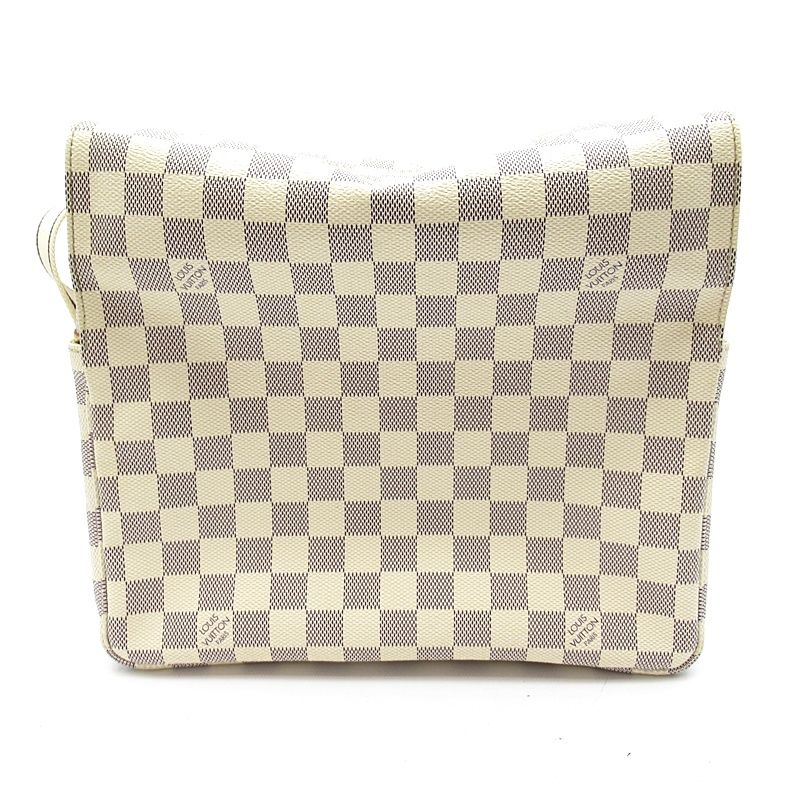Louis Vuitton Naviglio Damier Azur Shoulder Bag White — view 4