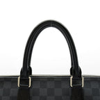 Louis Vuitton Porte Documents Jules Damier Graphite Business Bag Black Gray — view 2