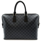 Louis Vuitton Porte Documents Jules Damier Graphite Business Bag Black Gray