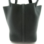 Hermes Picotin Lock PM Taurillon Clemence Handbag Black — view 3