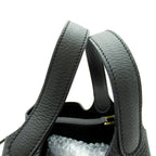 Hermes Picotin Lock PM Taurillon Clemence Handbag Black — view 2