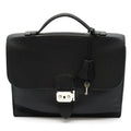 Hermes Sac a Depeches 27 Taurillon Clemence Business Bag Black