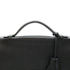 Hermes Sac a Depeches 27 Taurillon Clemence Business Bag Black — view 2