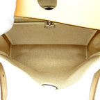Hermes Herbag PM Toile Ash Calf Shoulder Bag Natural — view 6