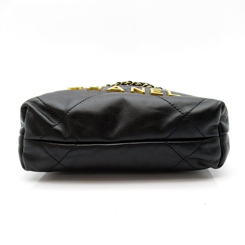 Chanel 22 Mini Handbag Calf Black — view 6
