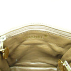 Chanel Quilted Waist Pouch Belt Bag Lambskin Beige — view 7