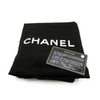Chanel 2-Way Handbag Canvas Leather Tote Black Silver — view 9