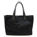 Chanel New Travel Line Tote MM Nylon Calf Black — view 4