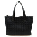 Chanel New Travel Line Tote MM Nylon Calf Black