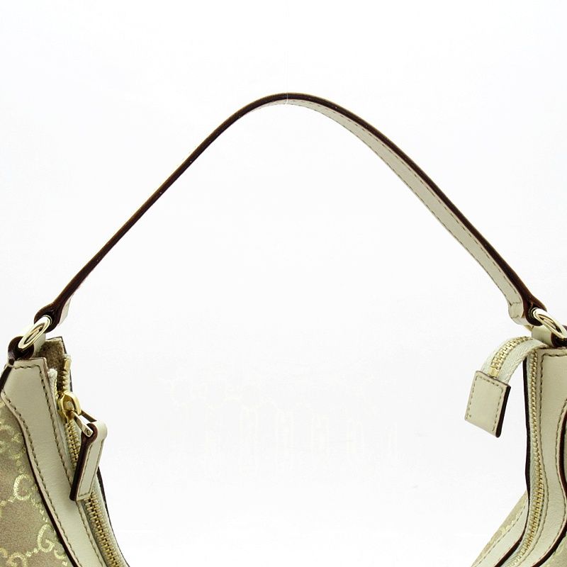 Gucci Shoulder Bag Suede Leather Beige — view 2