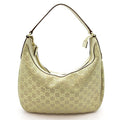 Gucci Shoulder Bag Suede Leather Beige