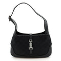Gucci Jackie Shoulder Bag GG Canvas Leather Black