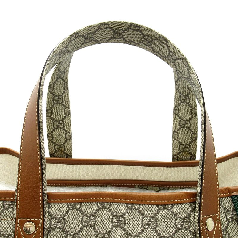 Gucci Sherry Line Tote GG Supreme Brown — view 2