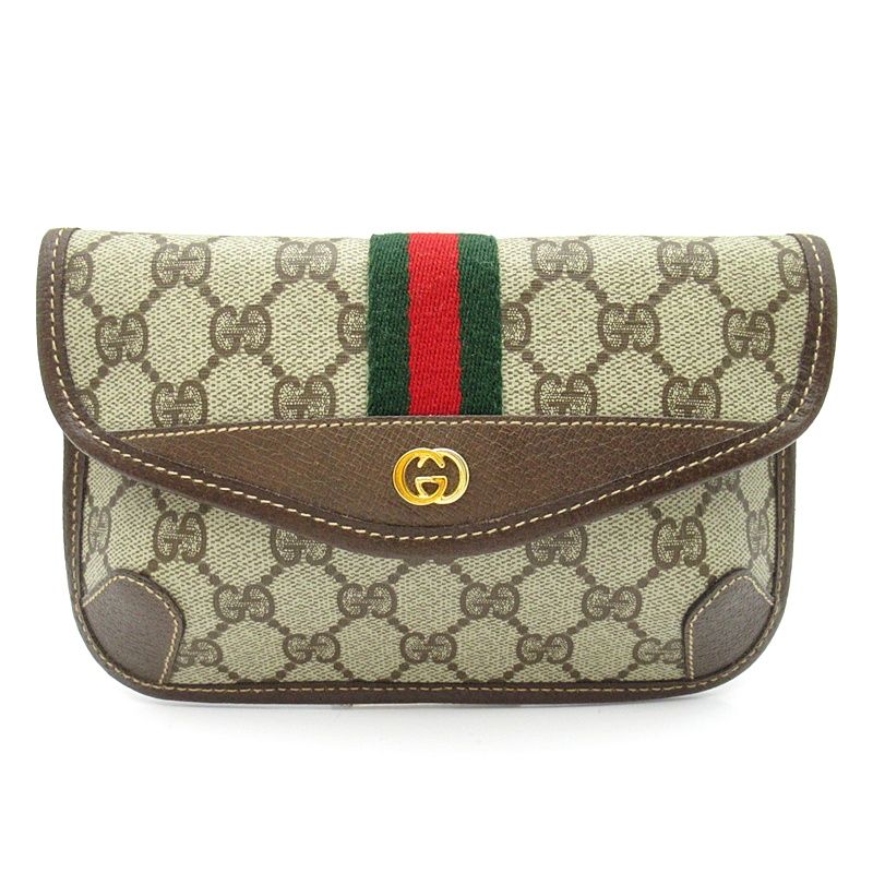 Gucci Vintage Pouch GG Supreme Beige