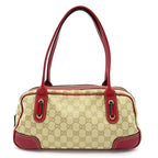 Gucci Princy Mini Boston Bag GG Canvas Tote Beige — view 4