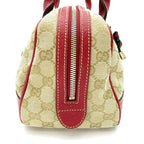 Gucci Princy Mini Boston Bag GG Canvas Tote Beige — view 5