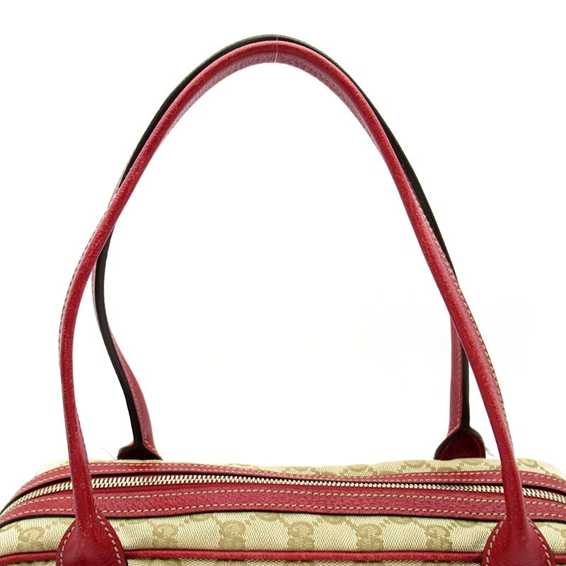 Gucci Princy Mini Boston Bag GG Canvas Tote Beige — view 2