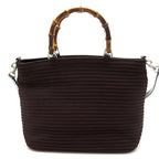 Gucci Bamboo 2-Way Handbag Canvas Leather Brown — view 4