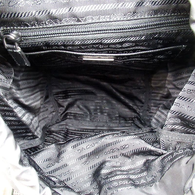 Prada Backpack Nylon Leather Black — view 7