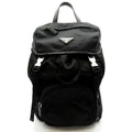 Prada Backpack Nylon Leather Black