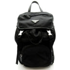 Prada Backpack Nylon Leather Black