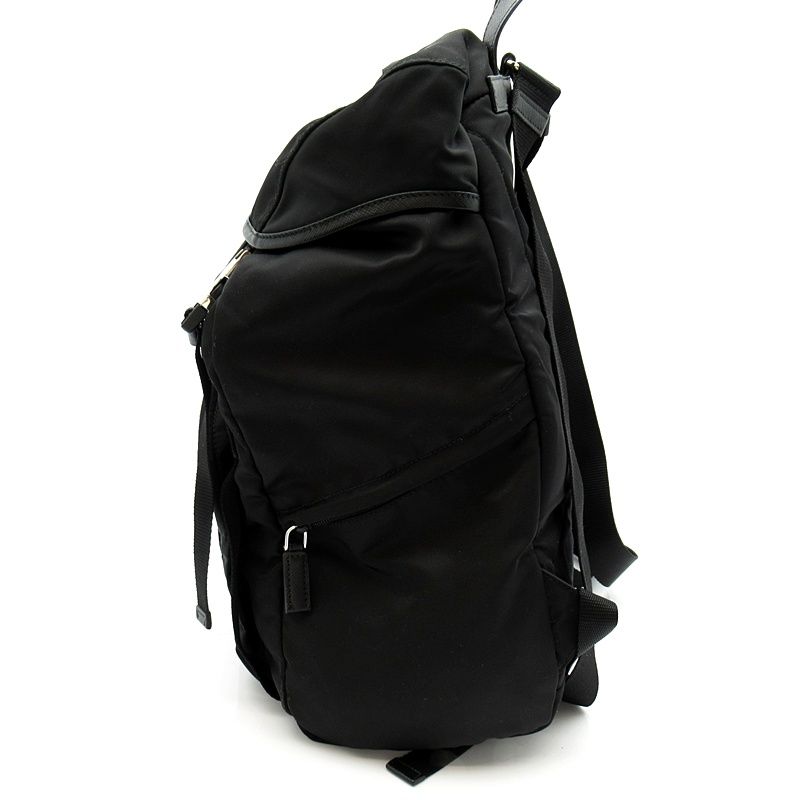 Prada Backpack Nylon Leather Black — view 3