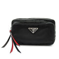 Prada Studded Waist Pouch Belt Bag Nylon Black