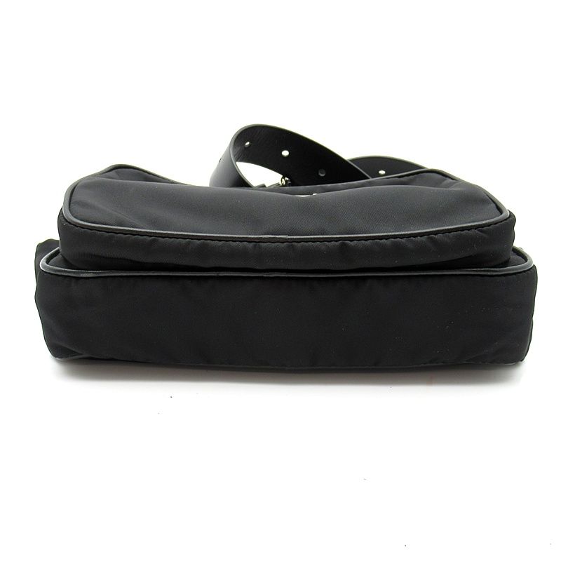 Prada Studded Waist Pouch Belt Bag Nylon Black — view 7