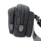 Prada Studded Waist Pouch Belt Bag Nylon Black — view 3
