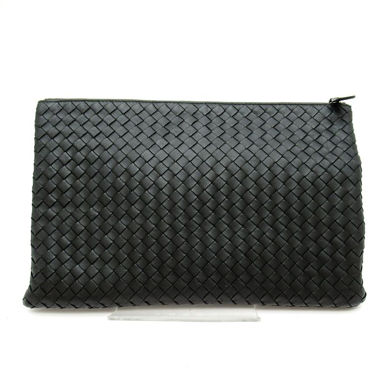 Bottega Veneta Clutch Intrecciato Black — view 3