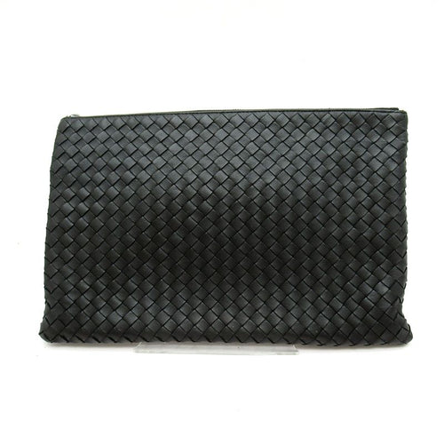 Bottega Veneta Clutch Intrecciato Black