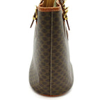 Celine Macadam Handbag Leather Brown — view 5