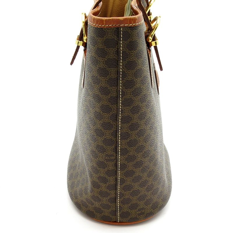 Celine Macadam Handbag Leather Brown — view 5