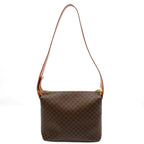 Celine Macadam Shoulder Bag Leather Brown — view 4