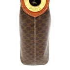 Celine Macadam Shoulder Bag Leather Brown — view 5