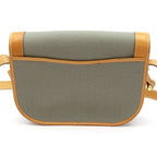 Dior Vintage Logo Shoulder Bag Canvas Leather Gray — view 4