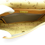 Dior Vintage Logo Shoulder Bag Canvas Leather Gray — view 7