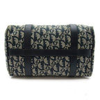Dior Trotter Mini Boston Bag Canvas Leather Navy — view 6