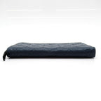 Louis Vuitton Zippy Wallet Horizontal Monogram Shadow Navy Blue — view 4